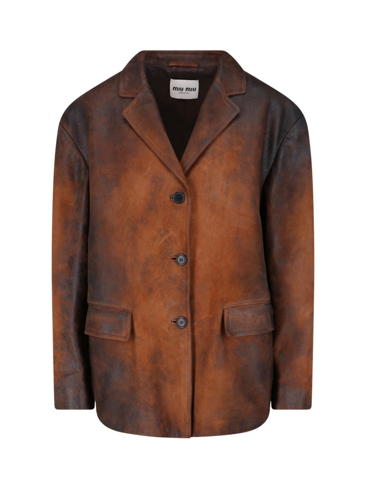 WAXED SUEDE JACKET - 1