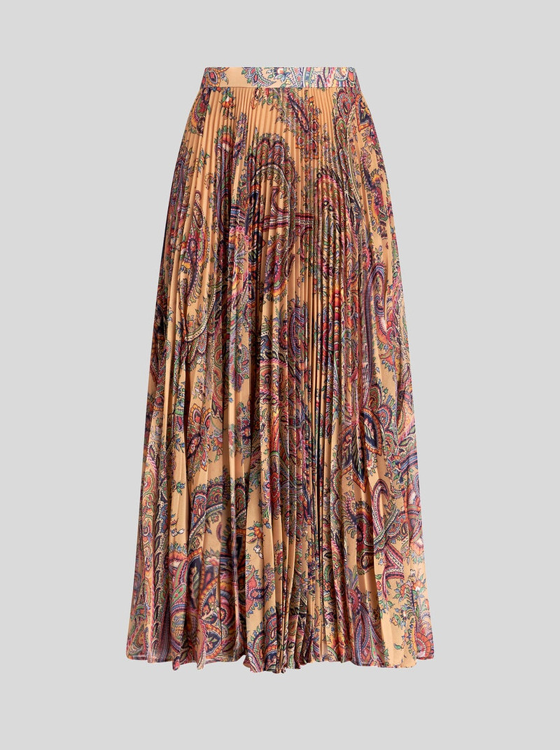 PLEATED GEORGETTE MIDI SKIRT 1