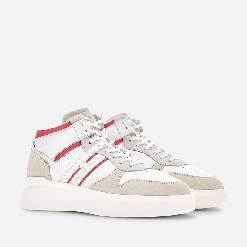 HOGAN Sneakers Hogan H580 Mid-Top White Beige outlook