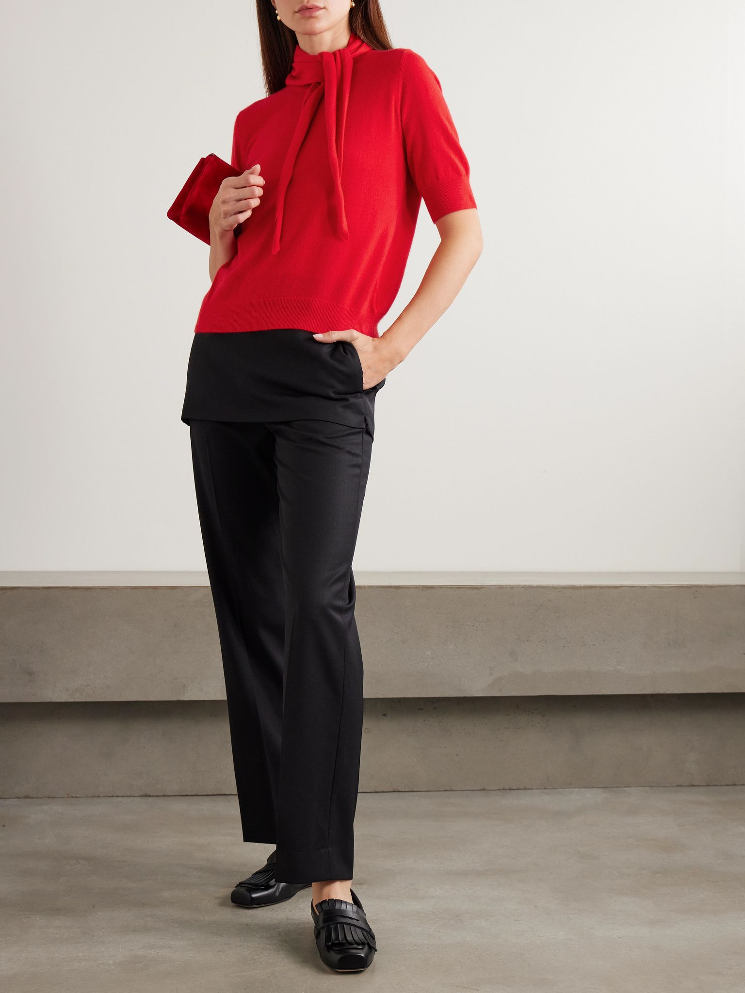 Imogen organic cashmere sweater Red - 2