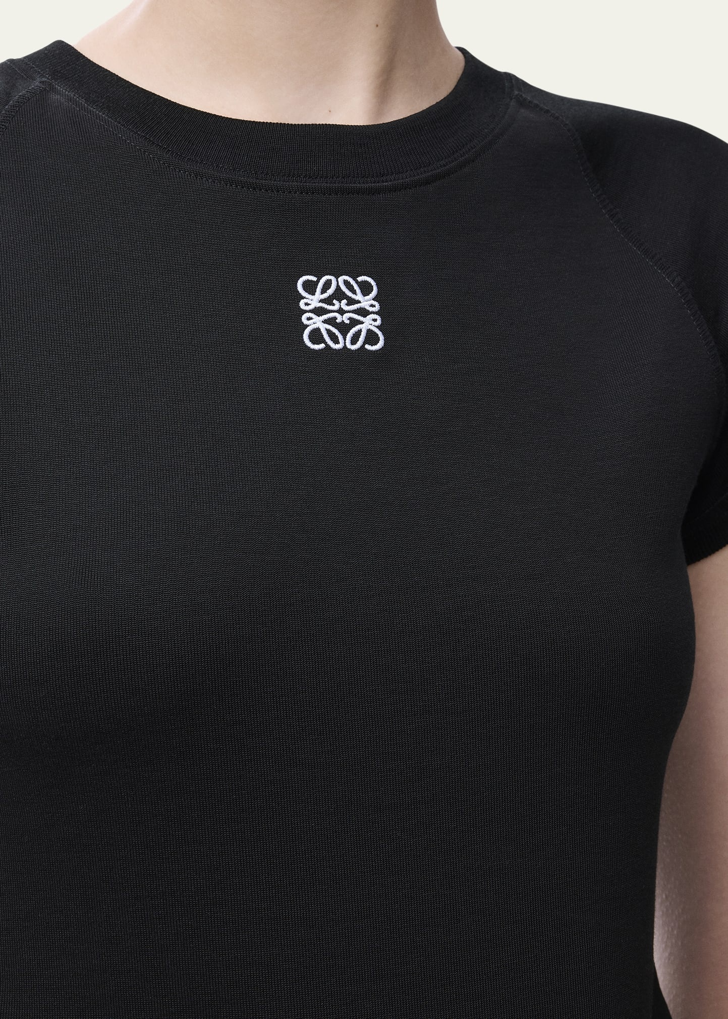 Ribbed Anagram Short-Sleeve Tee - 3