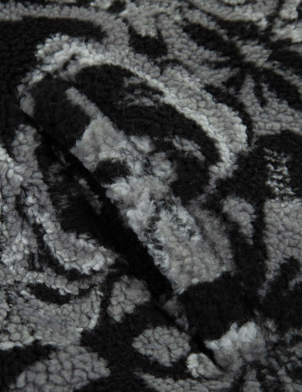 ALLOVER SEAGULL AND KAMON JACQUARD LOOSE FIT SHERPA JACKET - 12