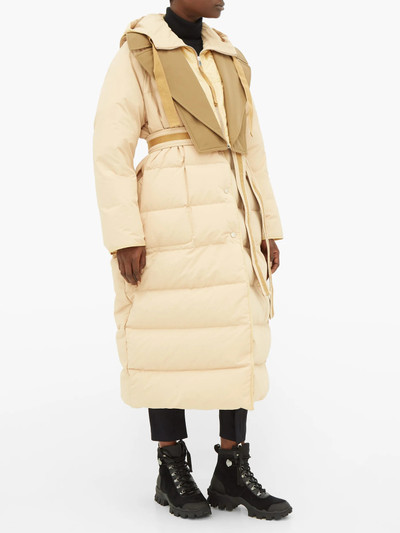 Moncler Glomma wrinkled shell-down coat outlook