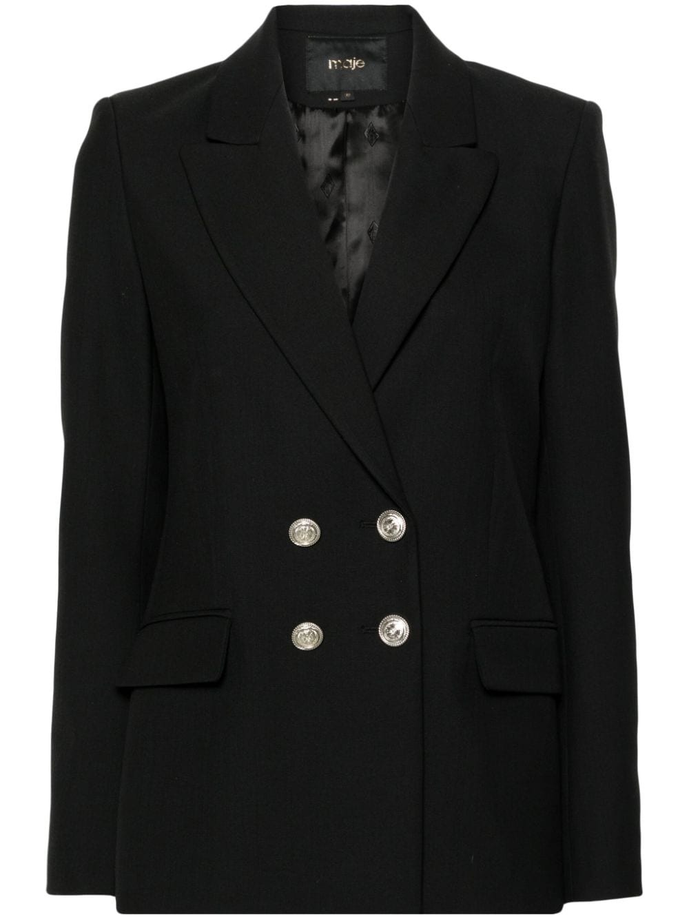 peak-lapels double-breasted blazer - 1