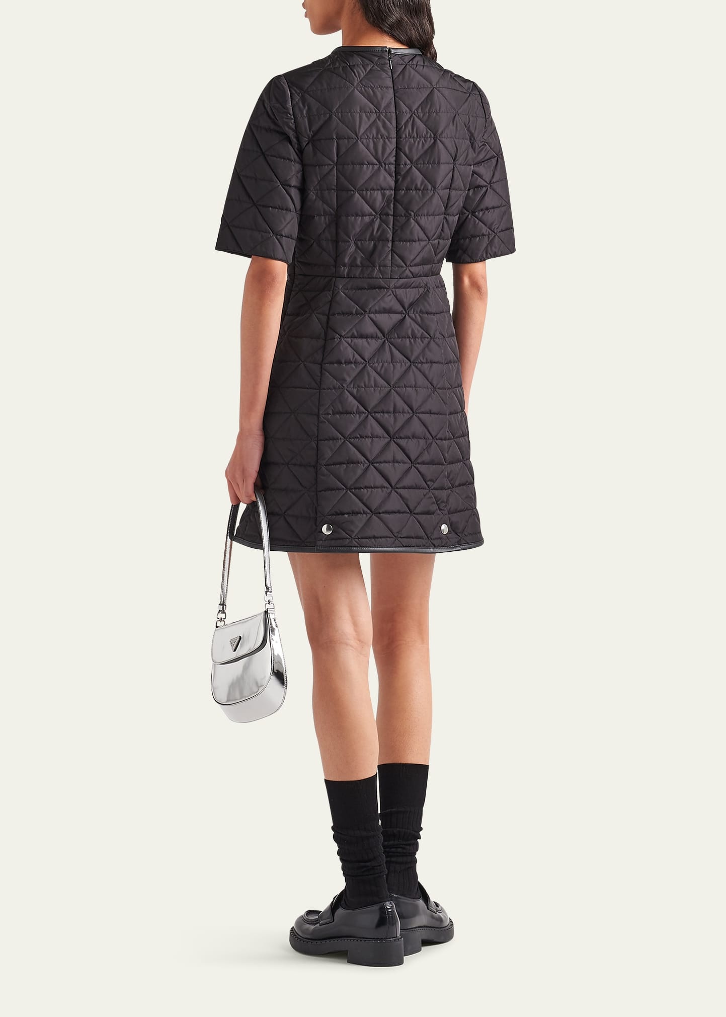 Re-Nylon Quilted Mini Dress - 3