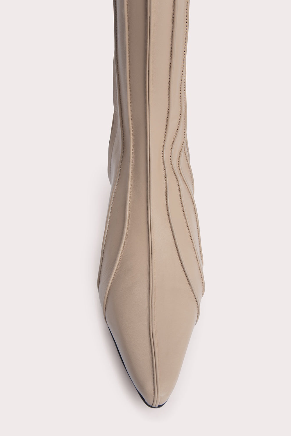 Faye Taupe Nappa Leather - 6