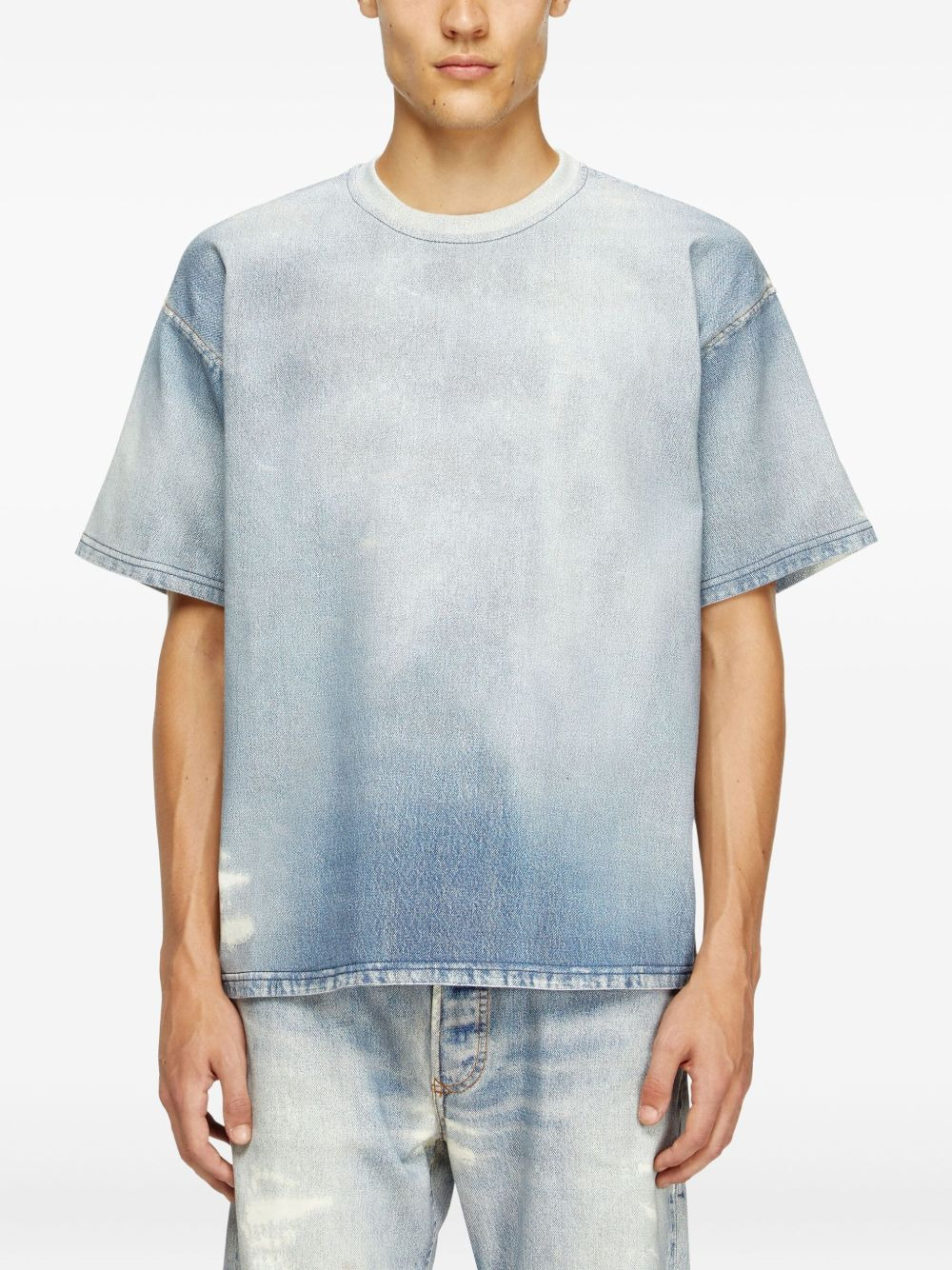 D-Box Jogg distressed denim T-shirt - 3