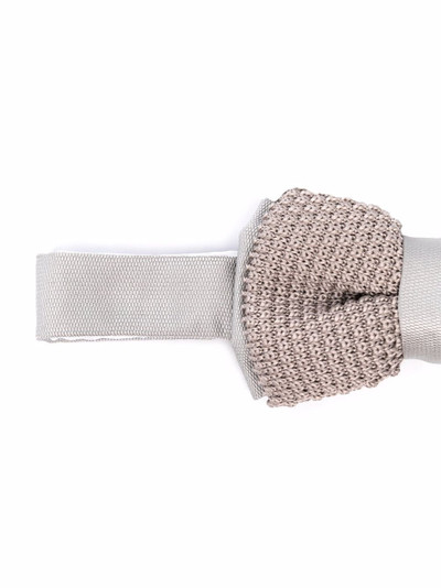 Lanvin crochet-detail bow tie outlook