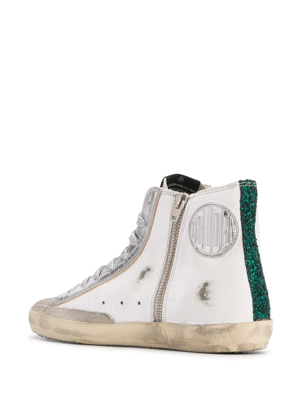 distressed high top sneakers - 3