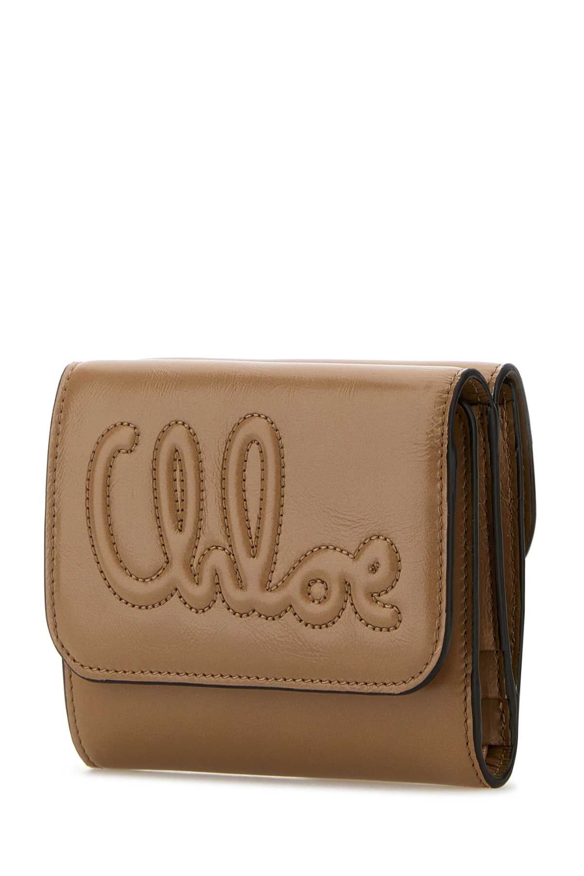 Chloe Women Antiqued Pink Leather Wallet - 2