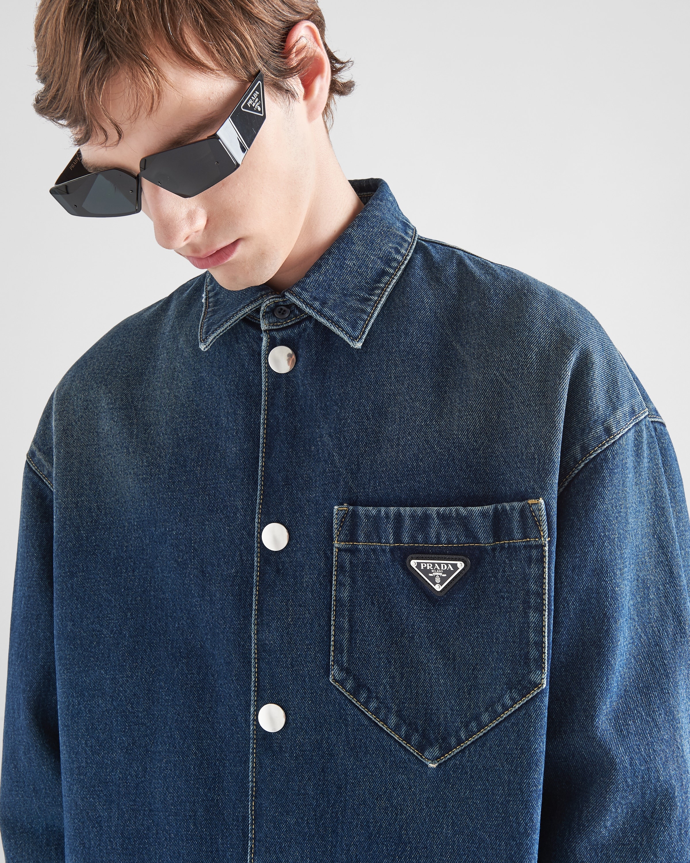 Padded denim shirt - 4