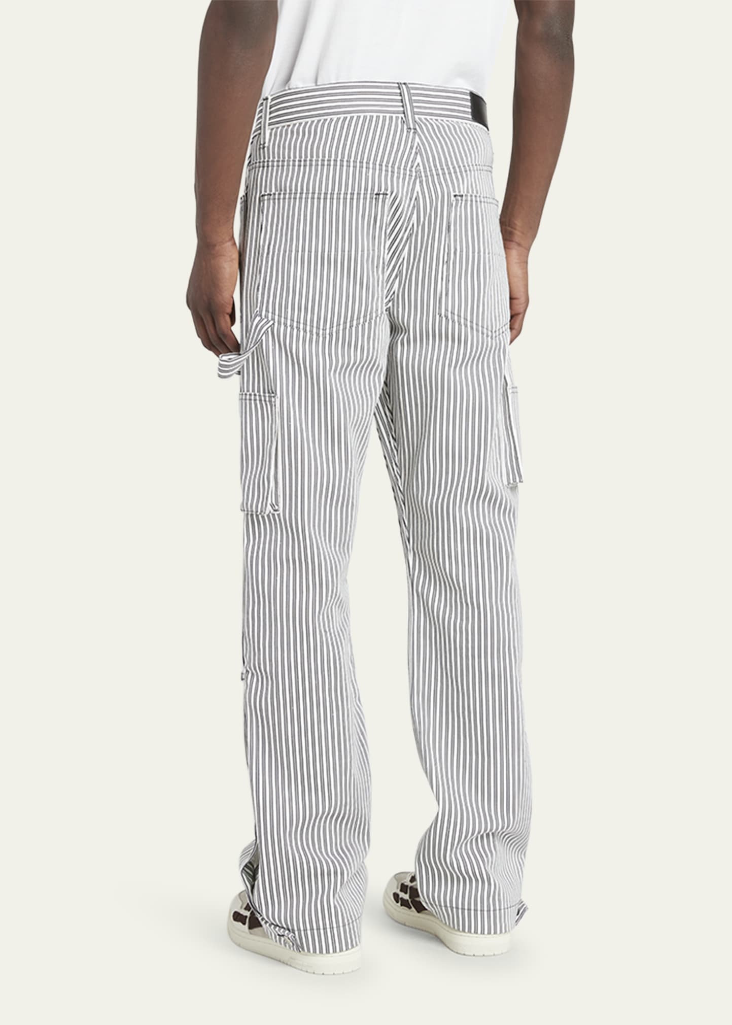 Men's Railroad Striped Carpenter Pants - 3