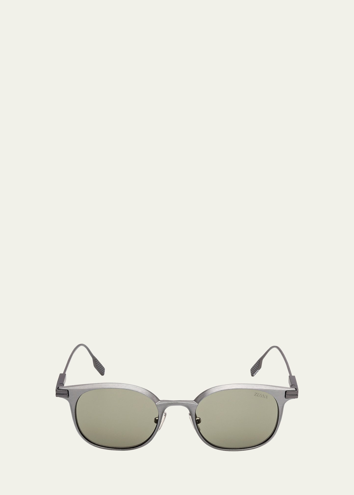 Men's Round Metal Sunglasses - 1