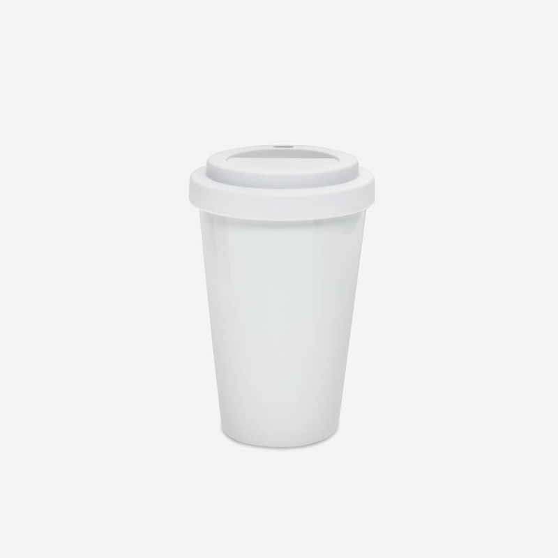 BALENCIAGA Cities Kuwait City Coffee Cup in White outlook