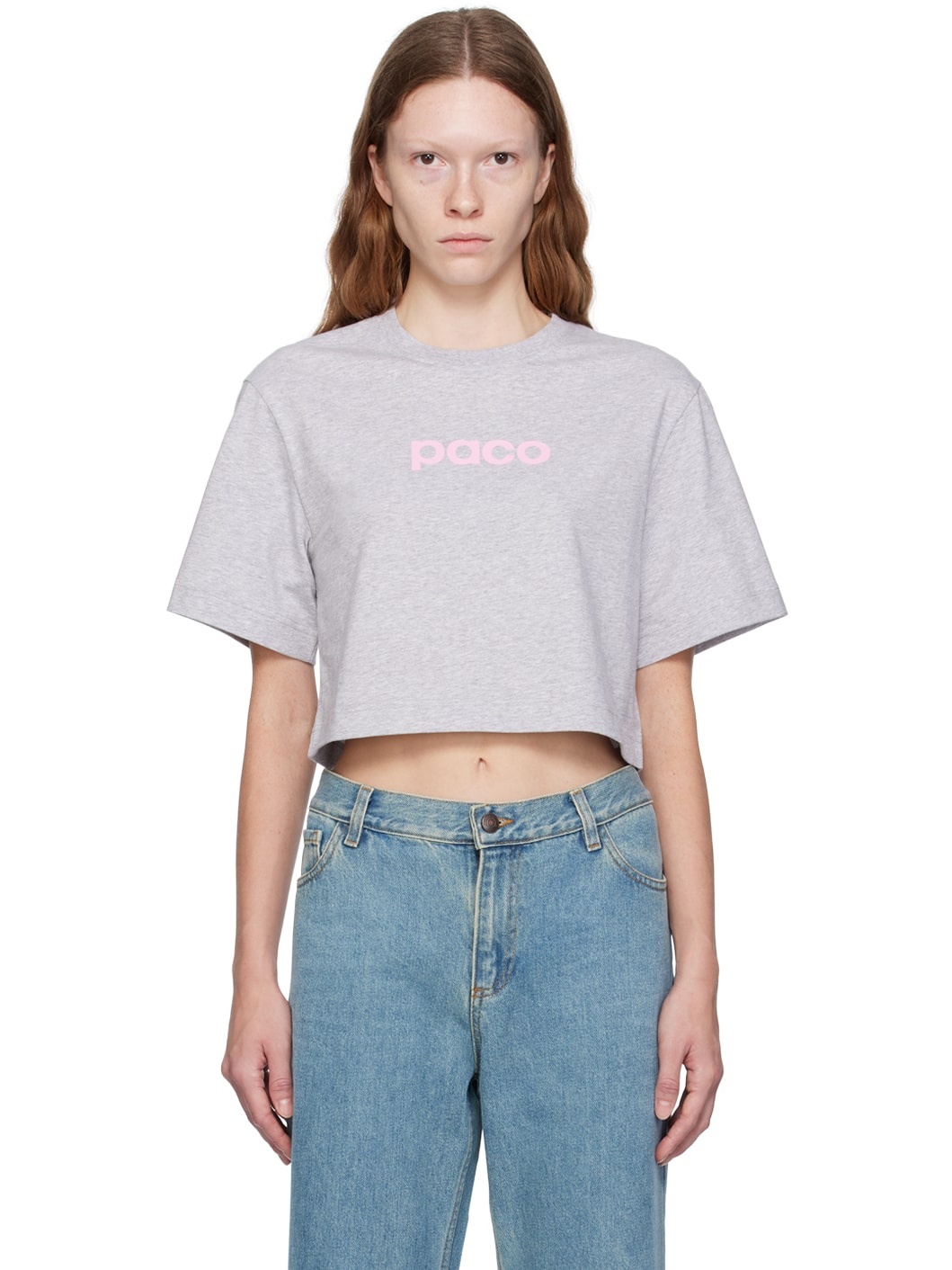 Gray Printed T-Shirt - 1