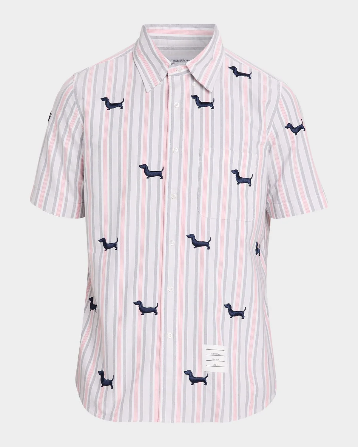 Men's Hector Straight-Fit Stripe Short-Sleeve Shirt - 1