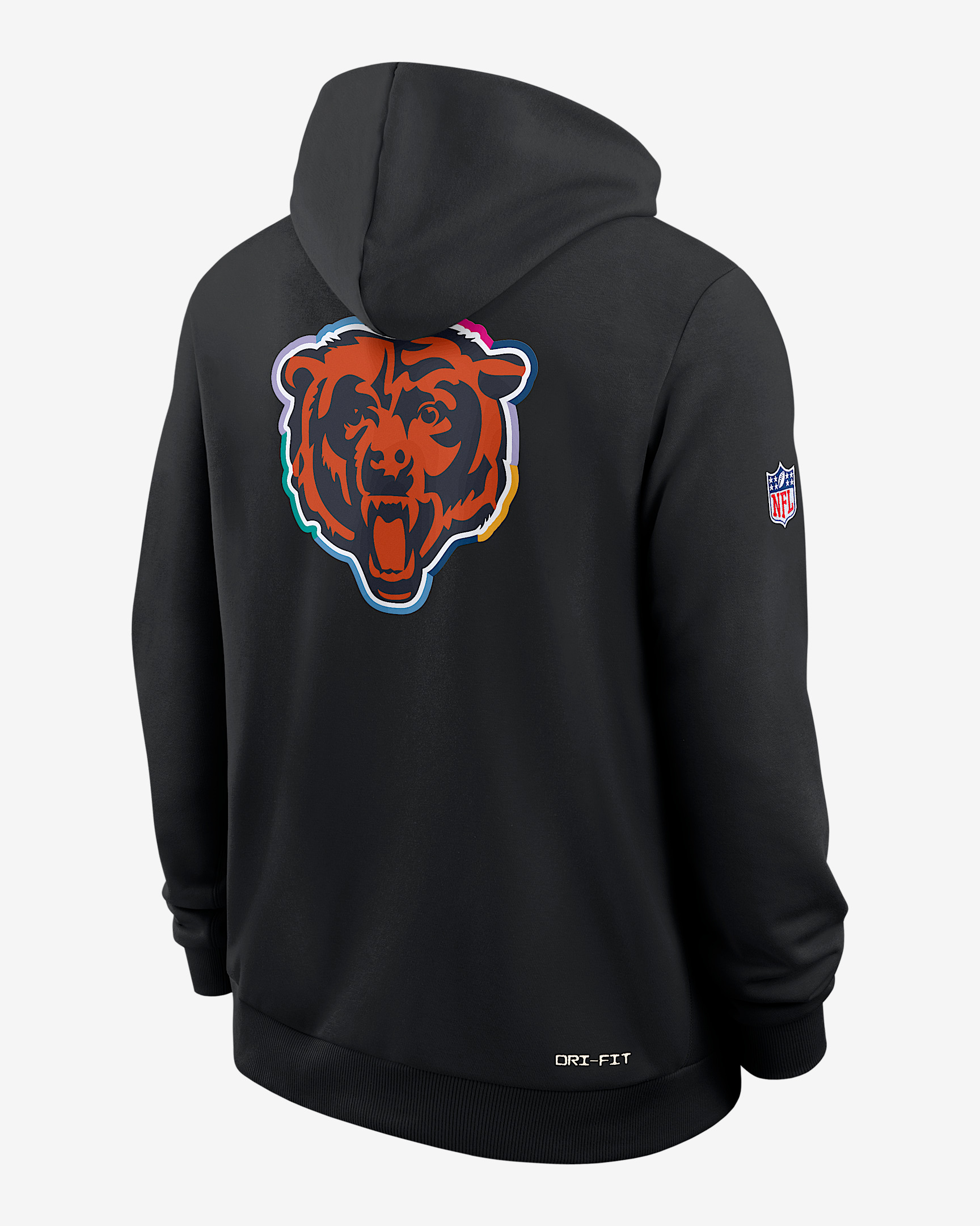Chicago Bears Crucial Catch Sideline Men's Nike Dri-FIT NFL Pullover Hoodie - 2