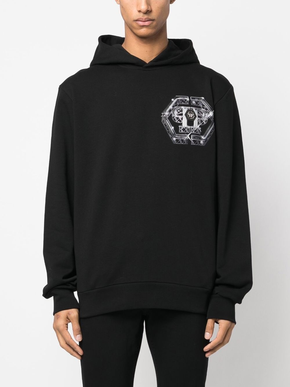 Dark Romance logo-print hoodie - 3