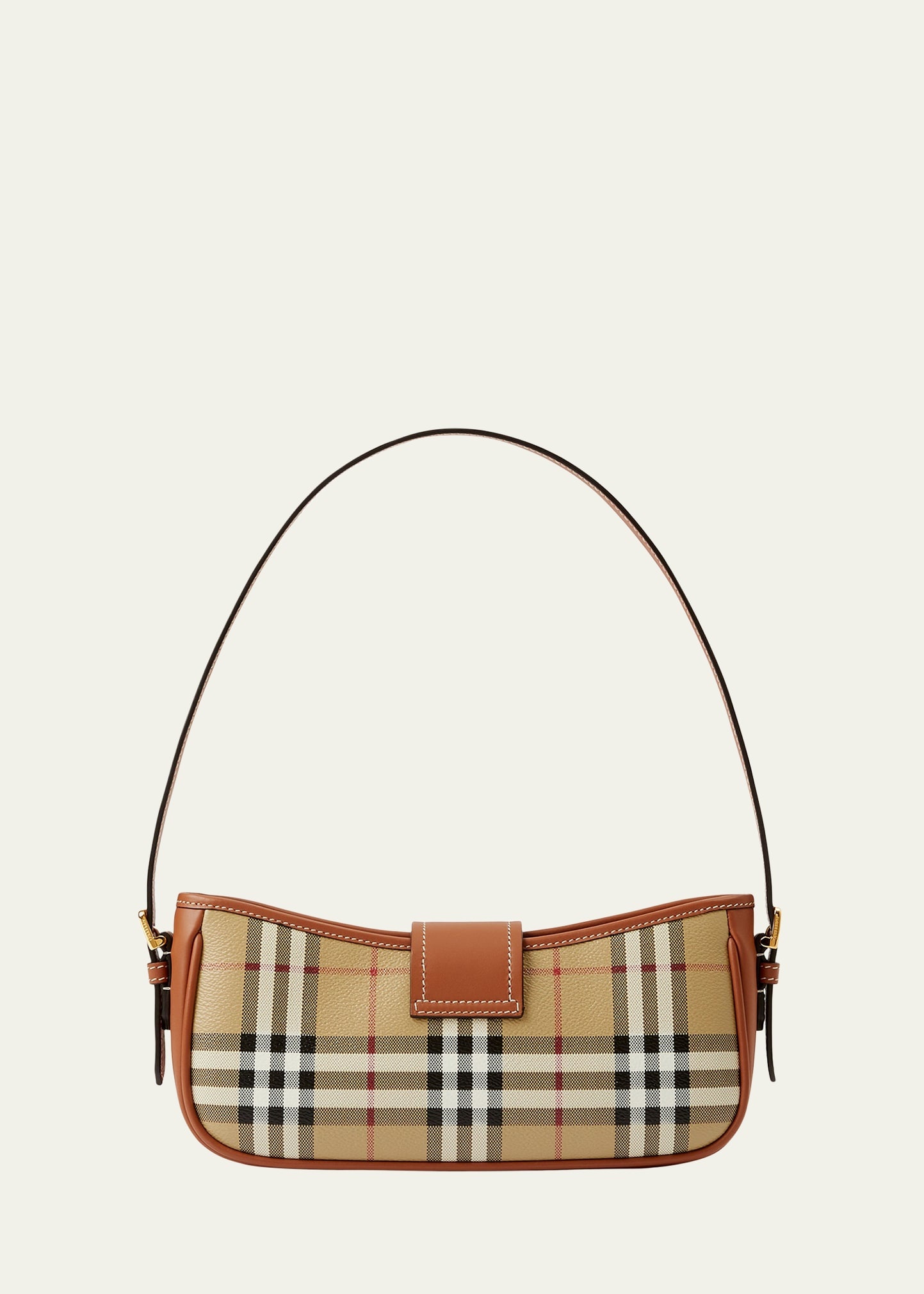 Check Buckle Shoulder Bag - 3