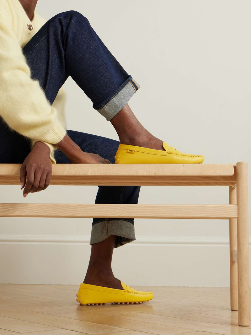 Tod's Gommino leather loafers Marigold outlook