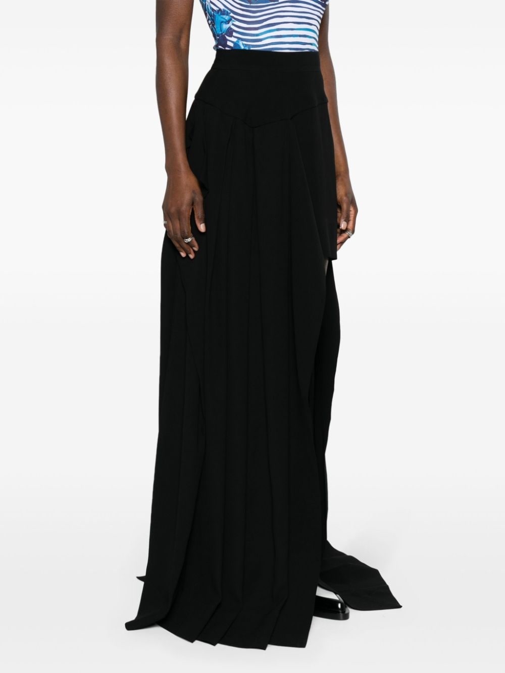 Nedda asymmetric maxi skirt - 3