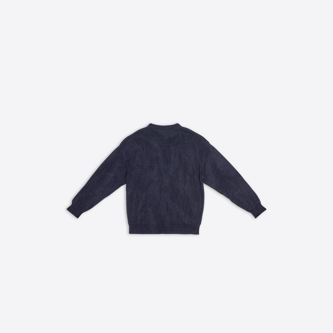 Men's College Crest Sweater in Navy Blue - 5