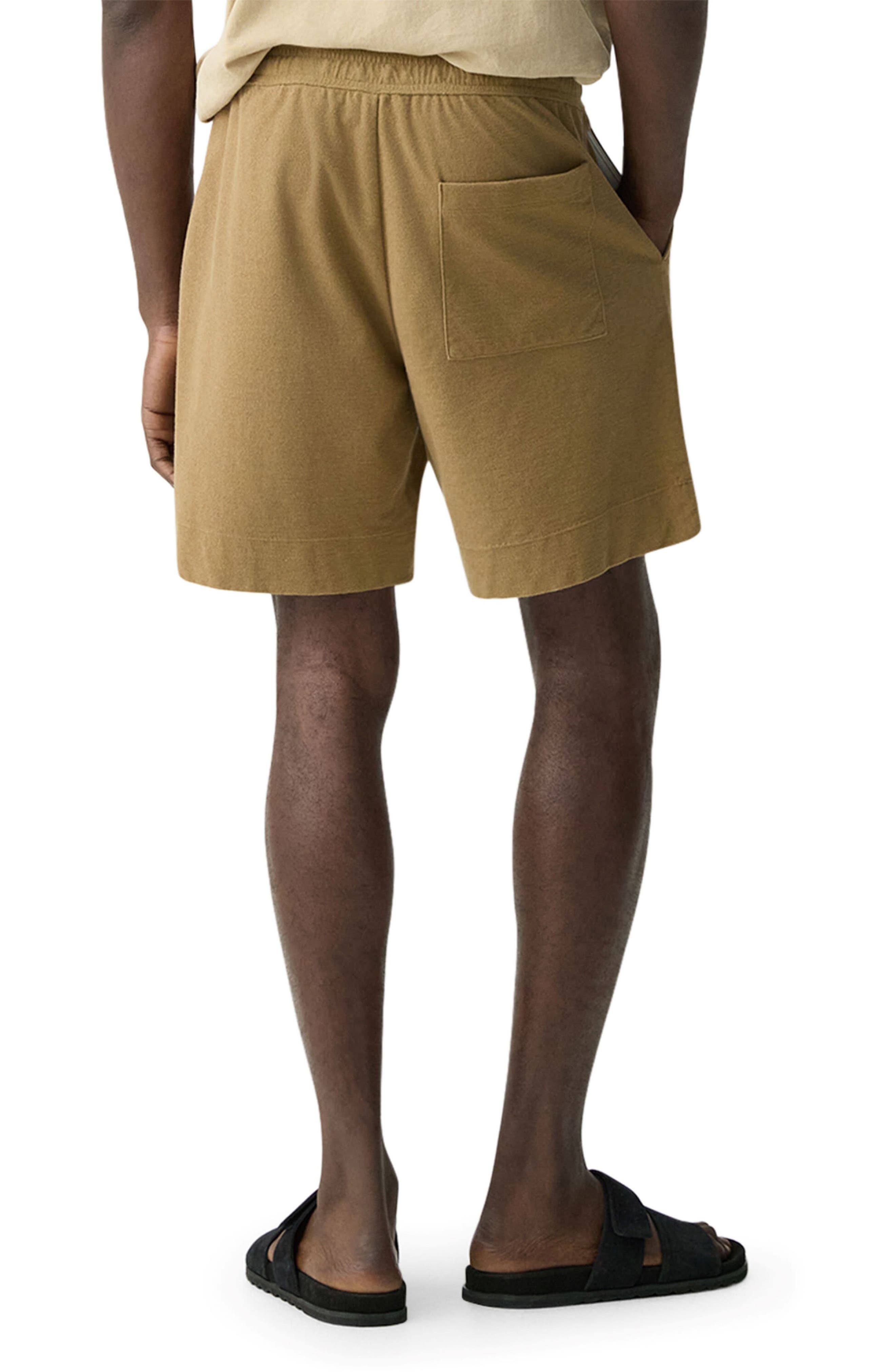 Theory Cotton Terry Cloth Drawstring Shorts in Dark Chino at Nordstrom - 2