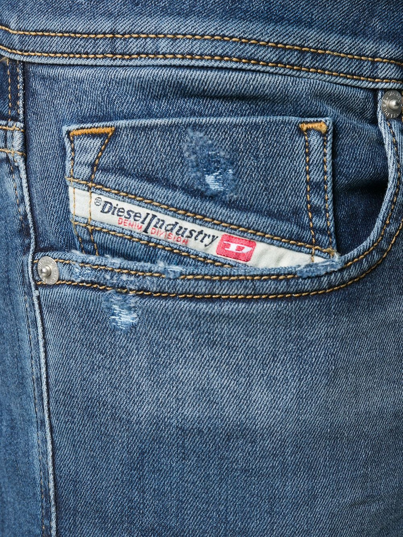 distressed slim-fit jeans 5