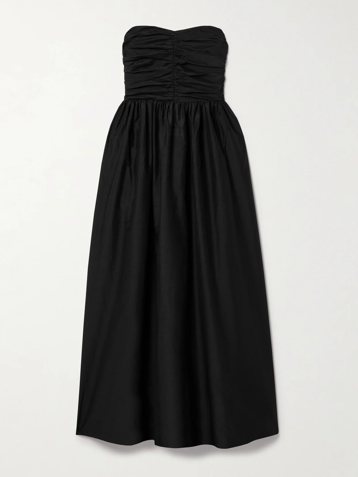 Organic Cotton And Silk-blend Halterneck Maxi Dress - 1
