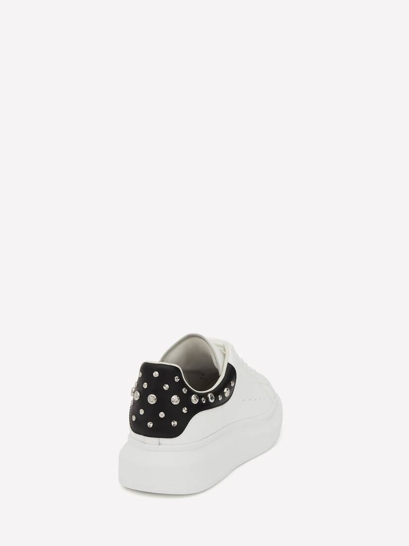 Alexander McQueen Oversized Sneaker in White/black outlook