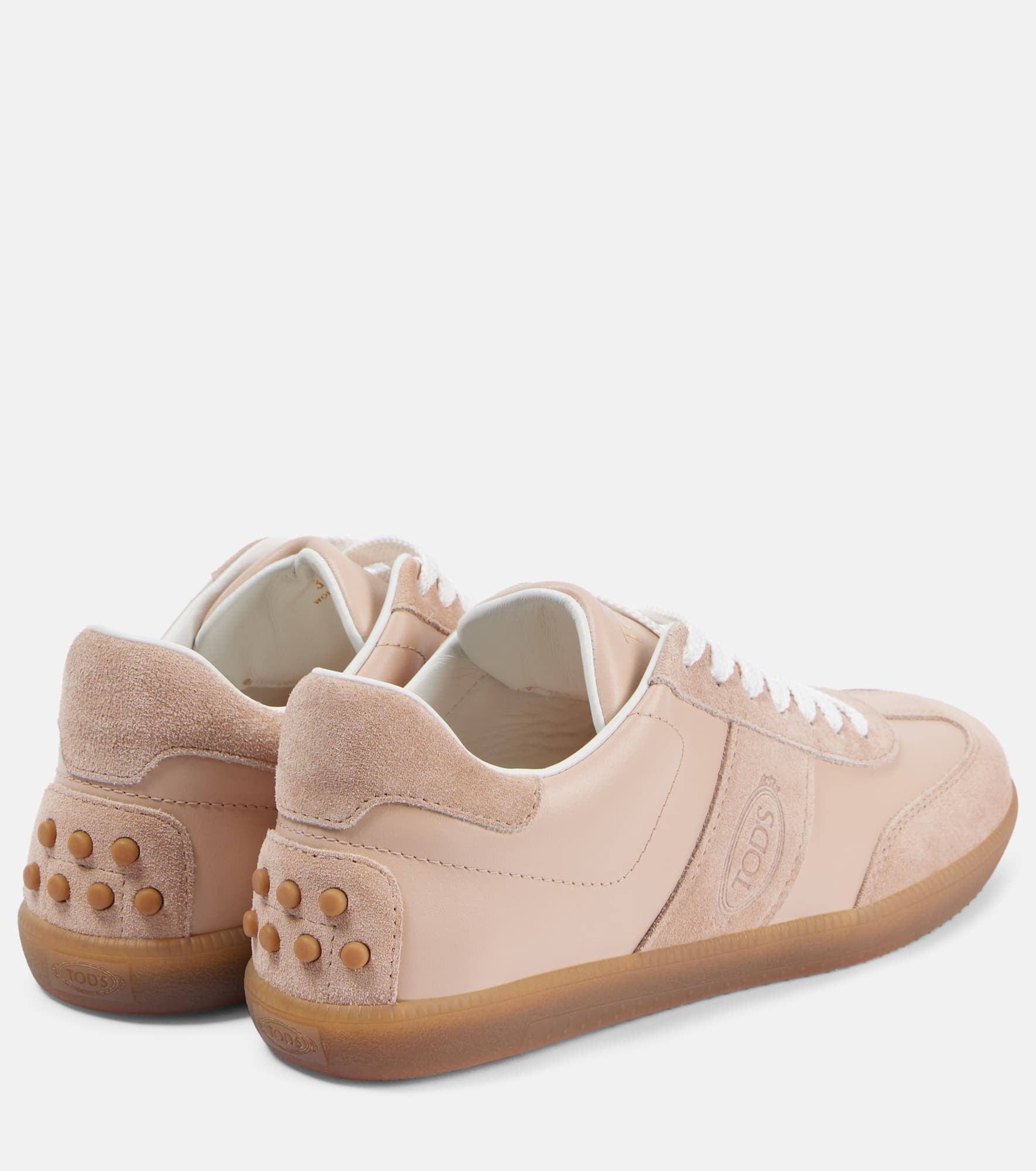 Tabs leather and suede sneakers - 2