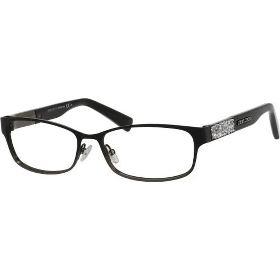 Jimmy Choo Demo Rectangular Ladies Eyeglasses JC124 0KI8 54 - 1