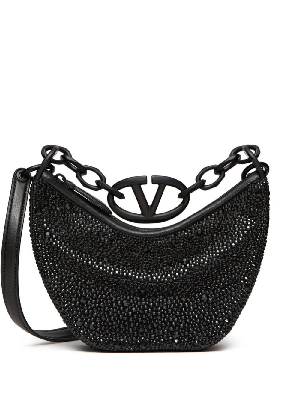 VLOGO MOON MINI HOBO BAG WITH RHINESTONES - 1