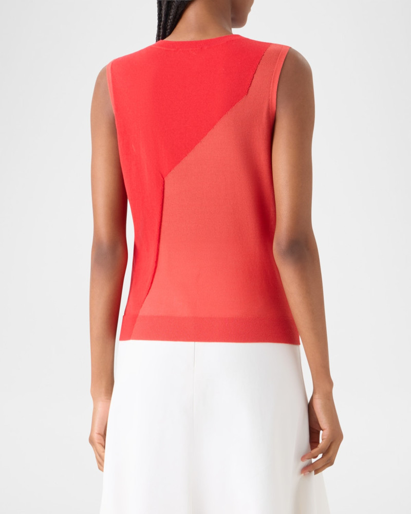 High Plains Cotton-Silk Sleeveless Sweater 3