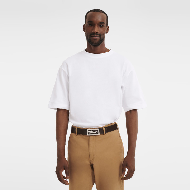 Delta Box Men's belt Black/Mocha - Leather 5