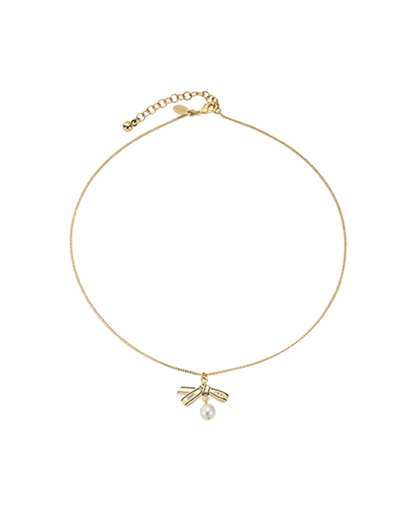 Ribbon Pendant Necklace - 1