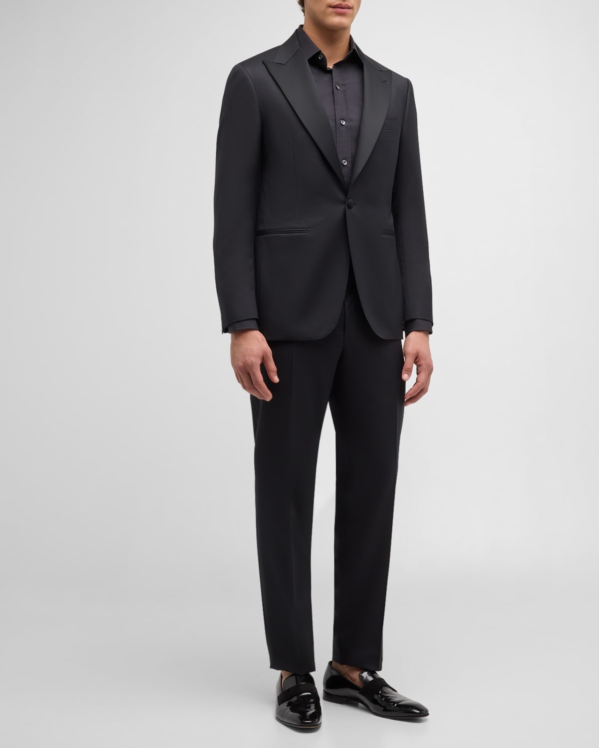 Men's Wool Diamond Weave Tuxedo - 2