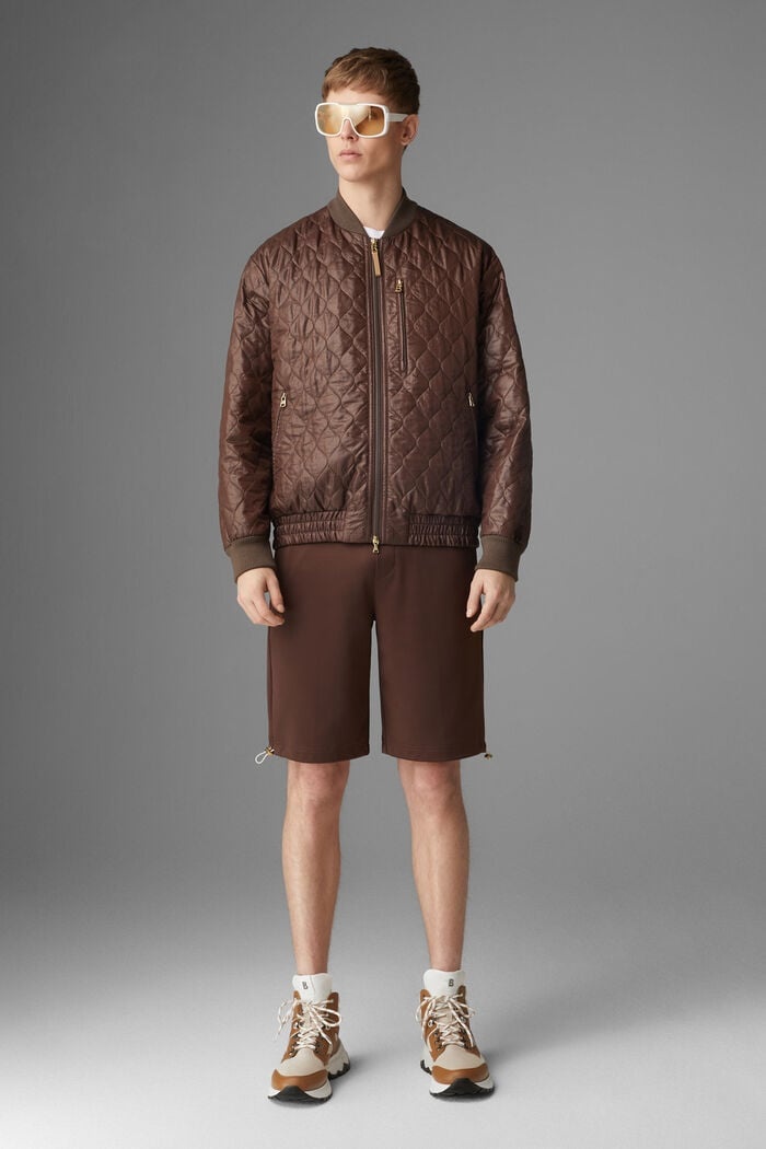 Peter Quilted jacket in Chocolate - 4