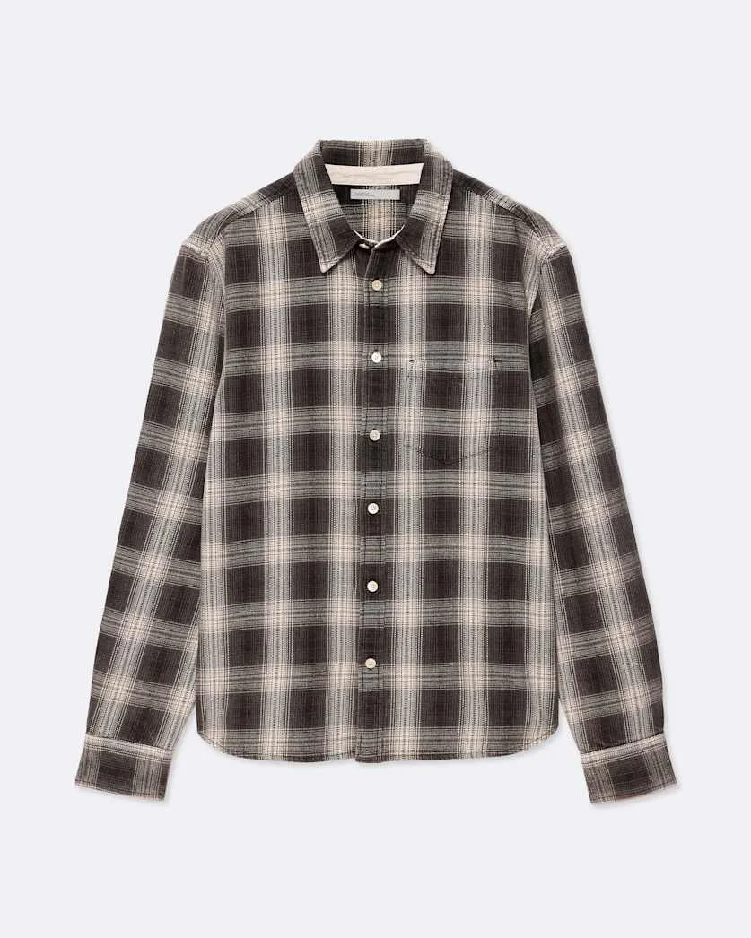 WRENT RELAXED-FIT CHECK COTTON SHIRT - 1