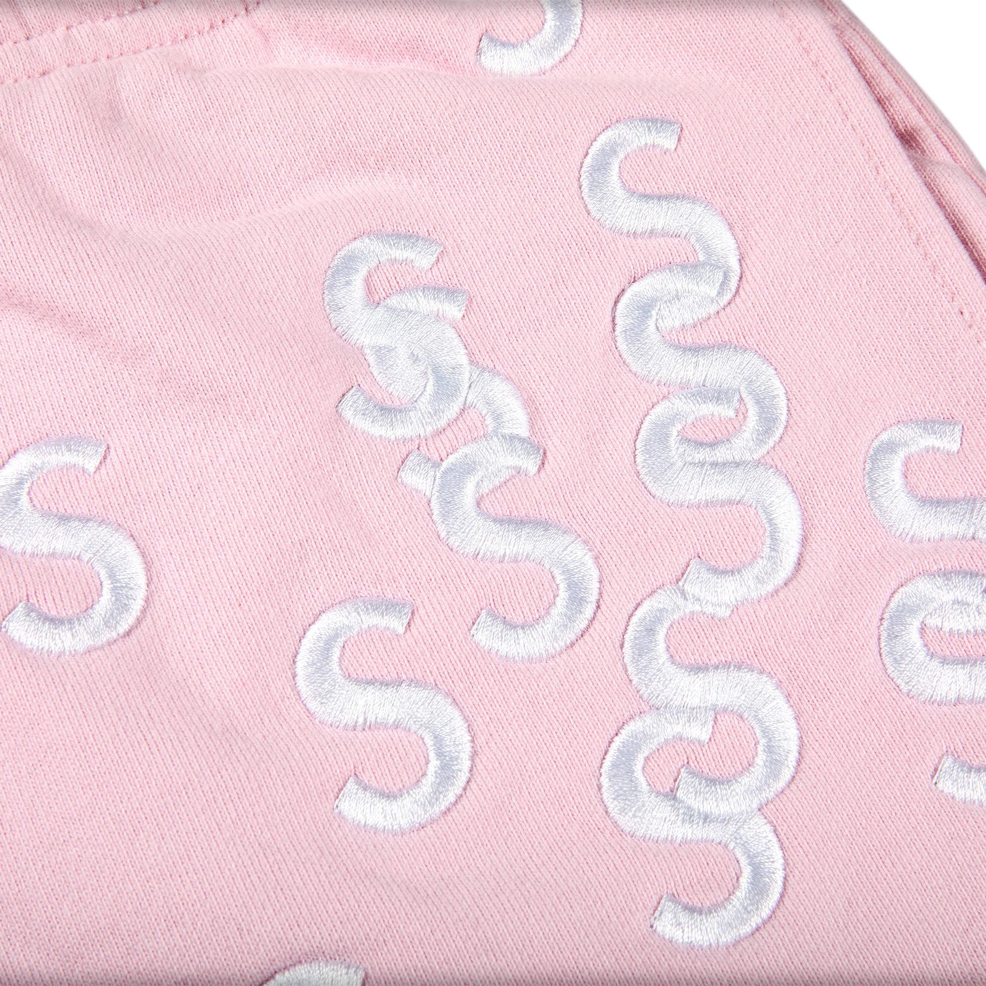 Supreme Embroidered S Sweatshort 'Light Pink' - 3