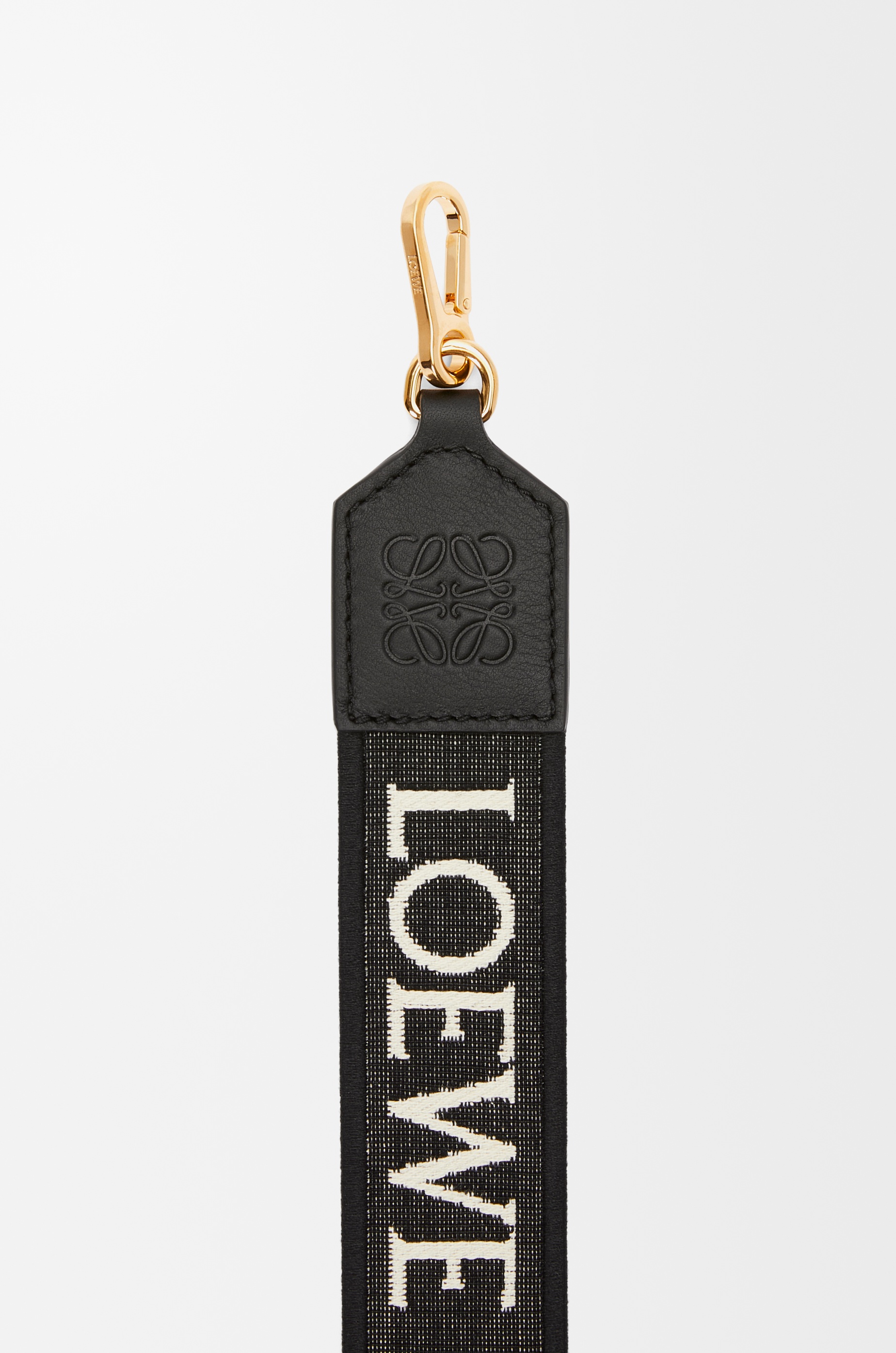 Anagram strap in jacquard and calfskin - 2