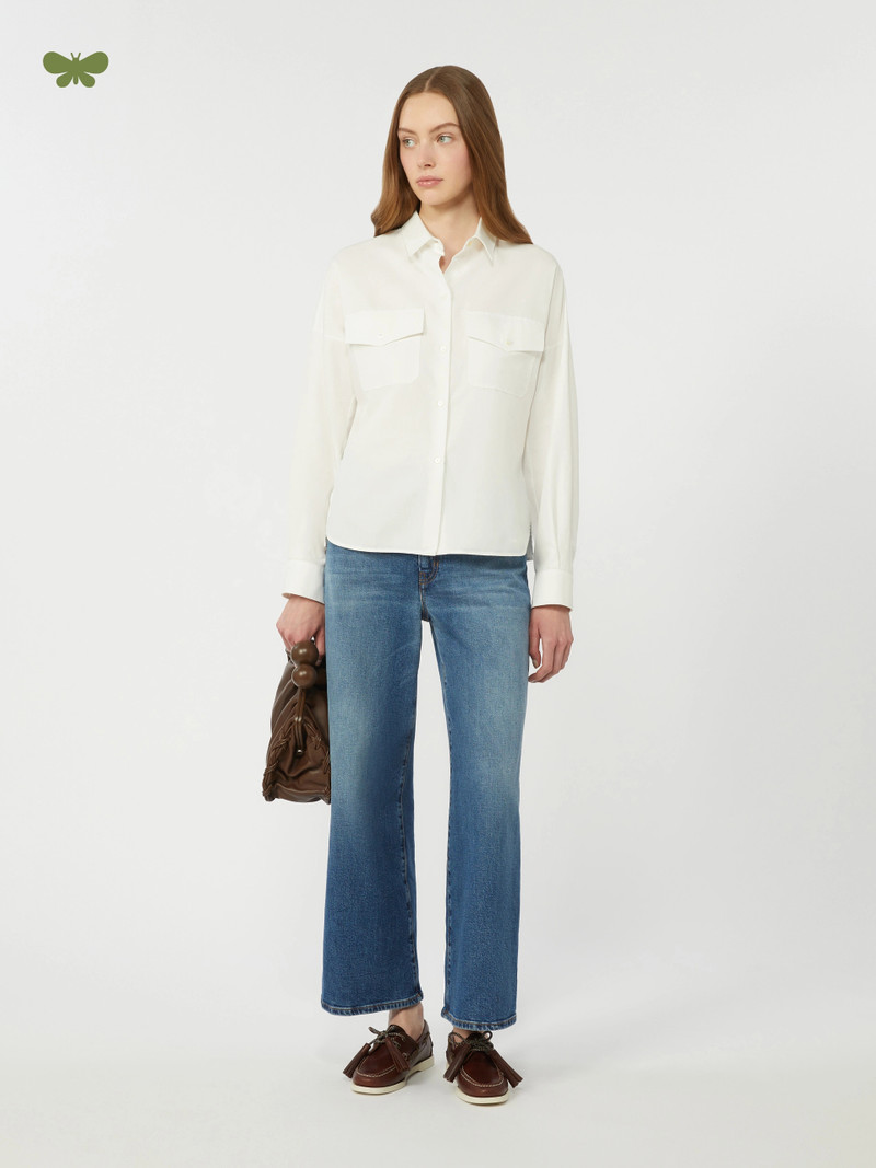 WEEKEND Max Mara Flared comfortable denim jeans - NAVY outlook