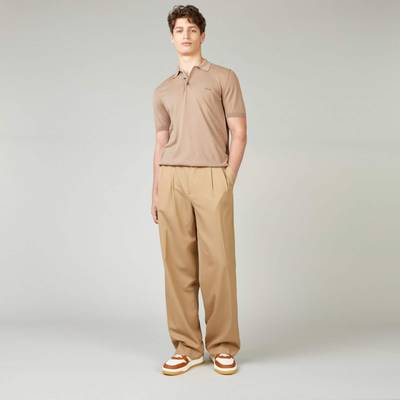 HOGAN Polo Shirt in Cotton Knit Beige outlook