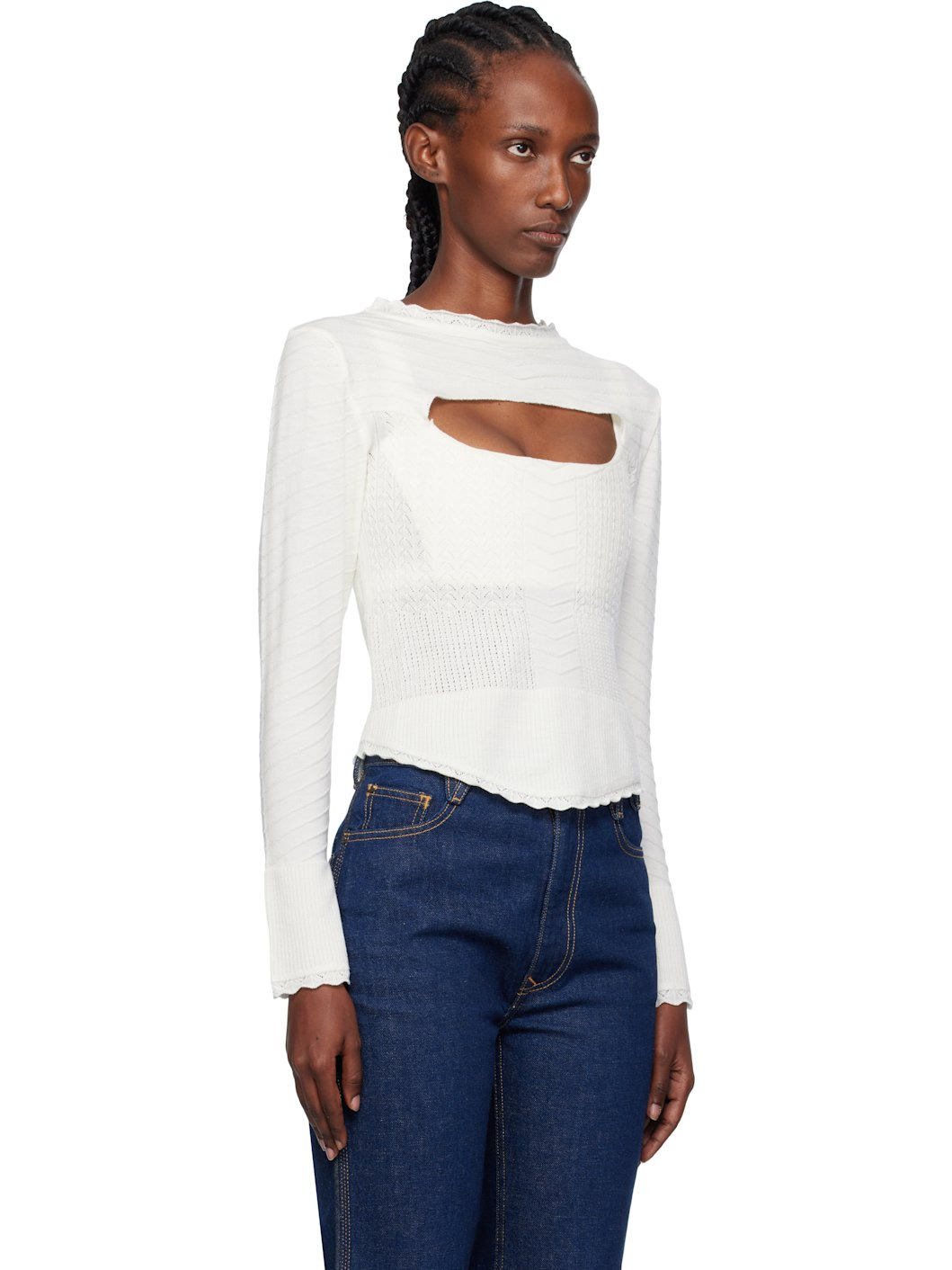 White Maria Corset Top - 2