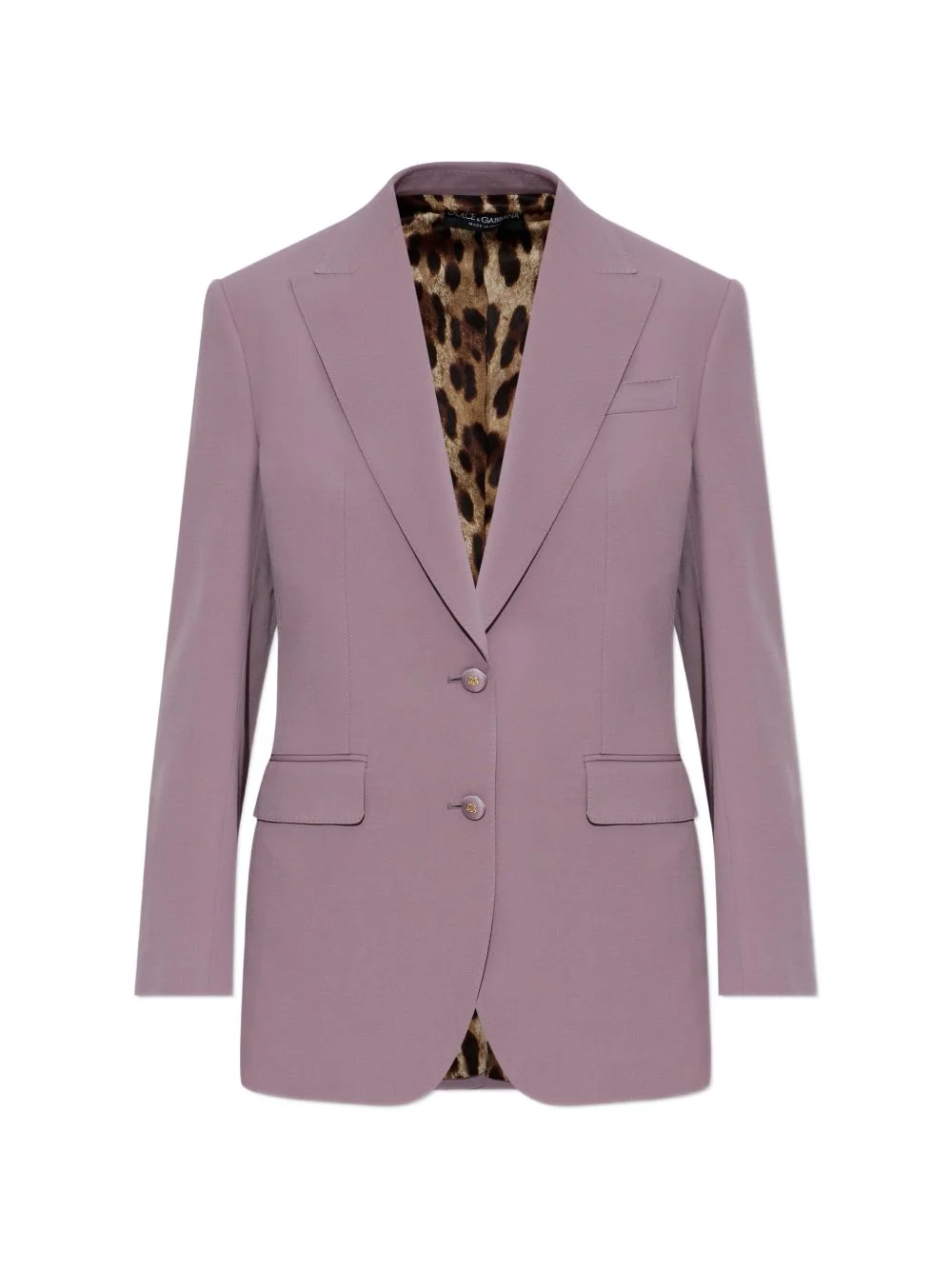 button-fastening V-neck blazer - 1