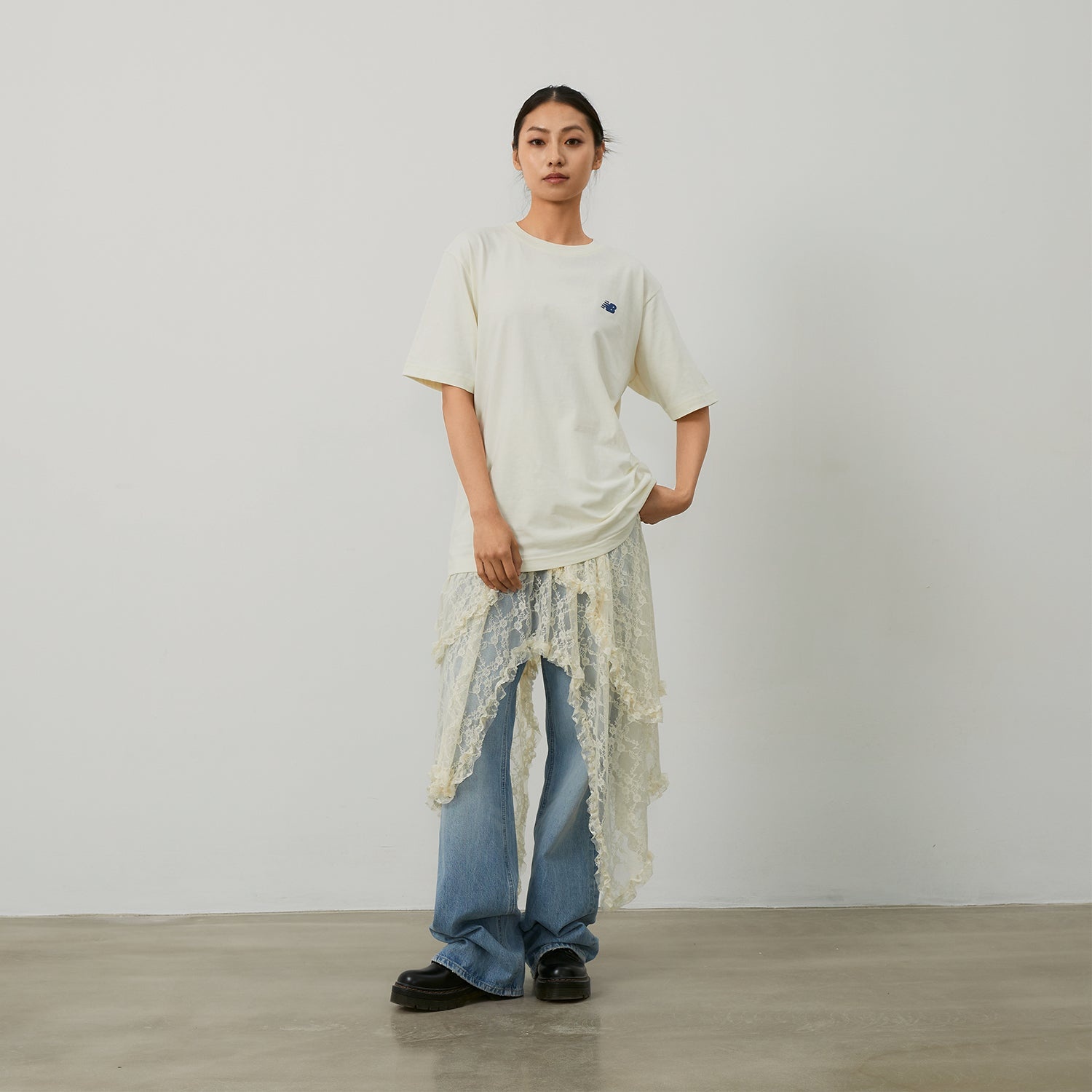 New Balance Running Duo Graphic T-Shirt 'Ivory' NEE26121-IV - 8