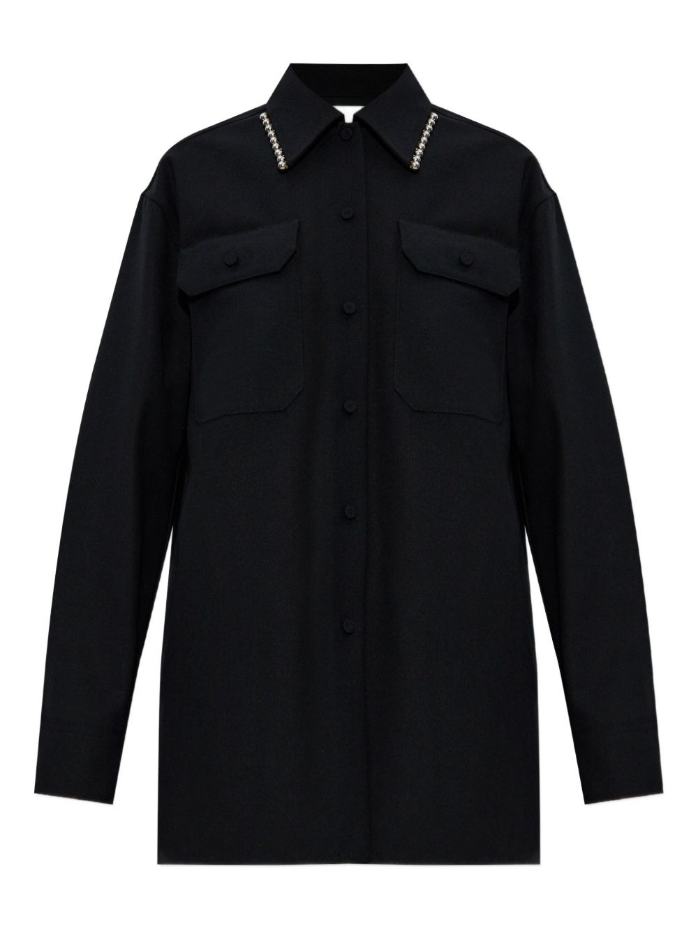 bead-embellishment shirt - 1