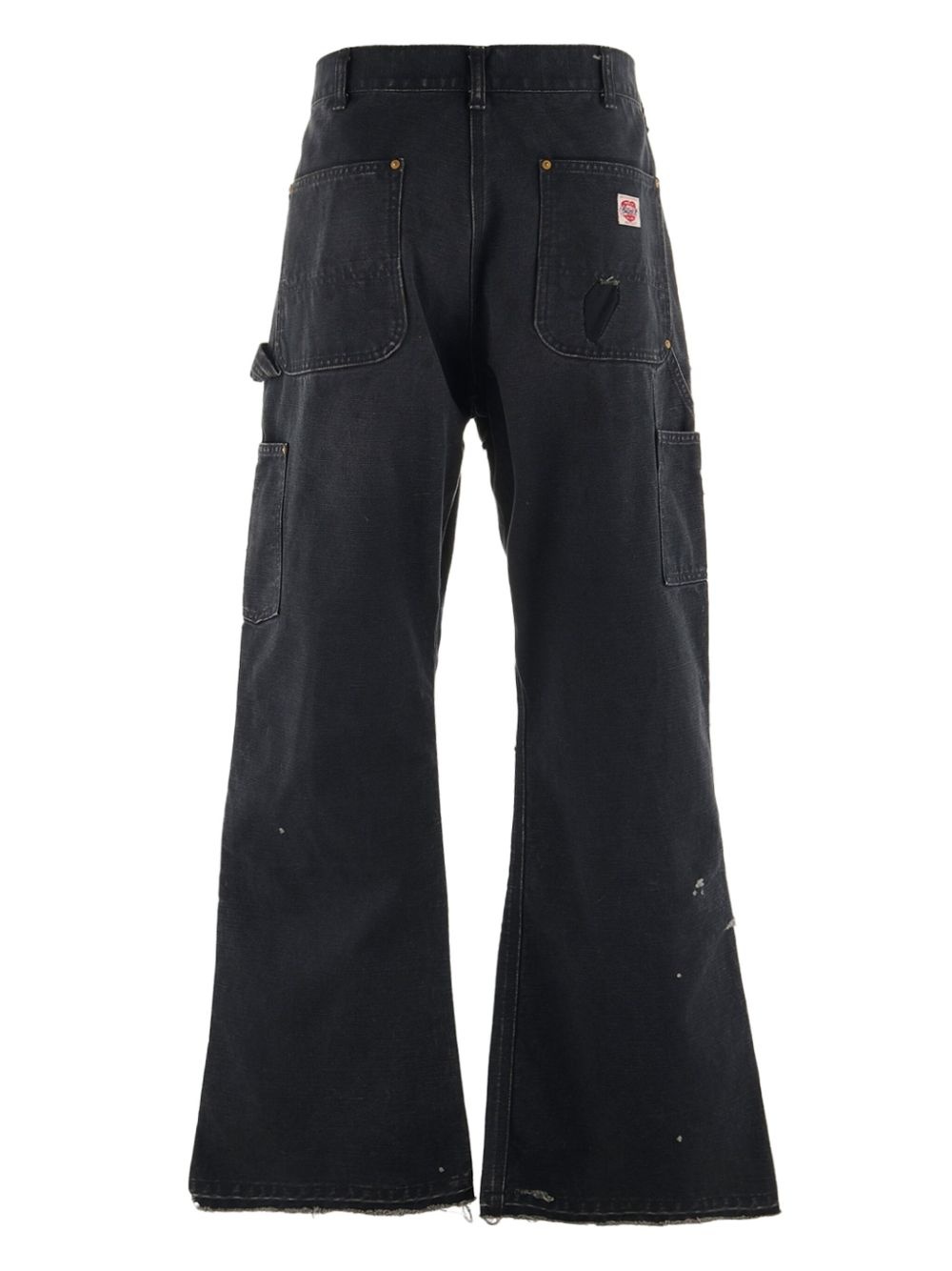 distressed wide-leg jeans - 2