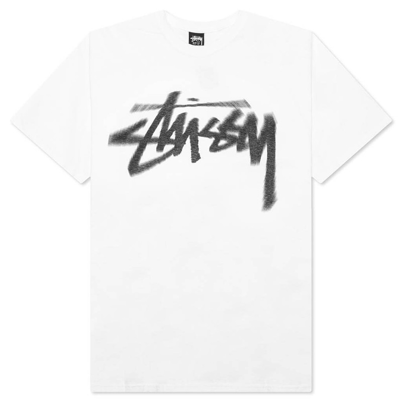 STUSSY DIZZY STOCK TEE - WHITE - 1
