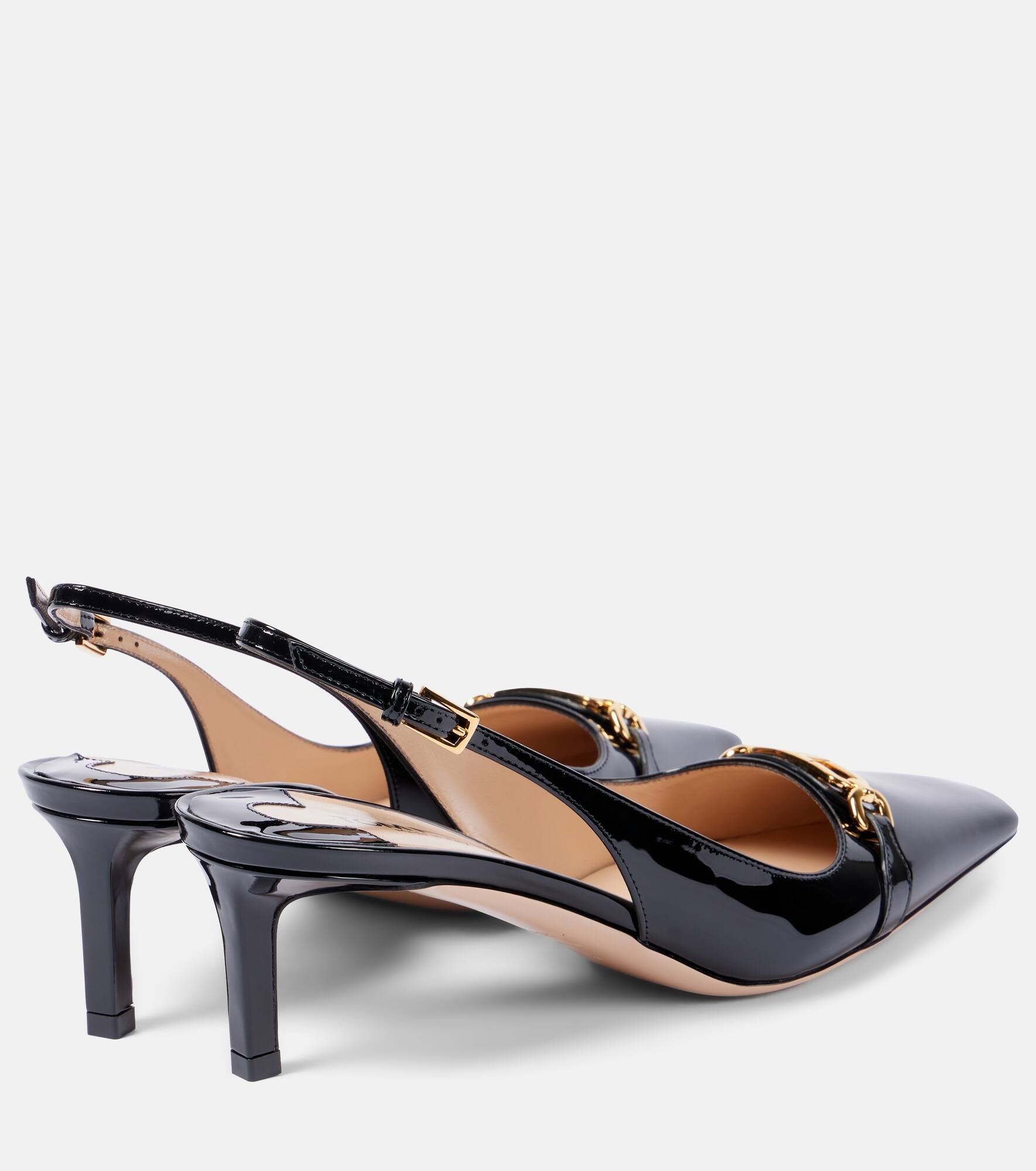 Whitney 55 patent leather slingback pumps - 3